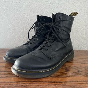 Dr. Martens Black 1460 Pascal Virginia Leather Boots 13512 US L 9